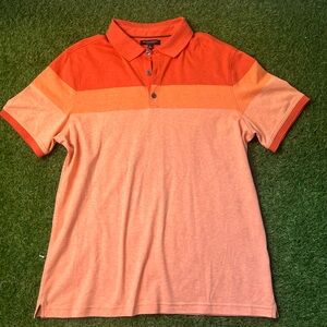 Banana Republic Men's Two-Tone Orange Polo Shirt
